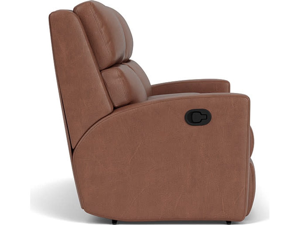 Catalina Leather Reclining Loveseat with Console - image 8