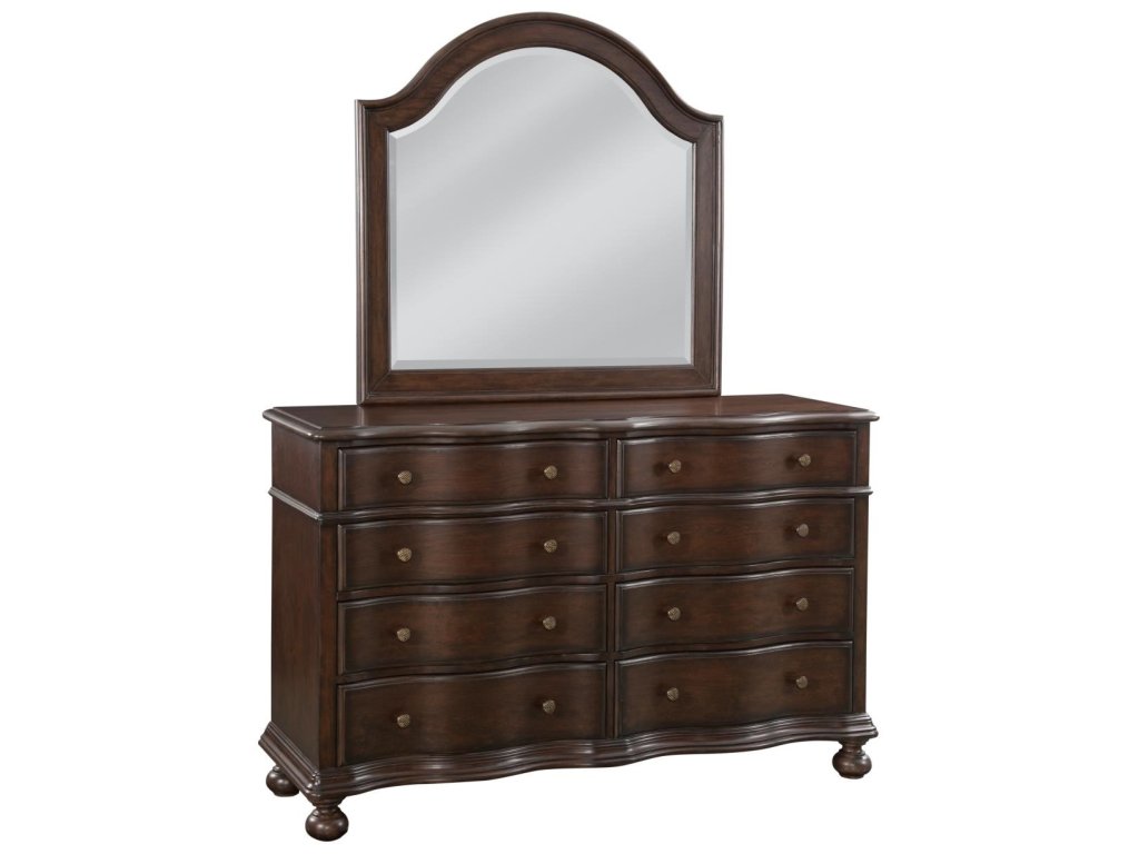 3 Pc Woven Bedroom Set – Queen Bed, Dresser, Mirror - image 1