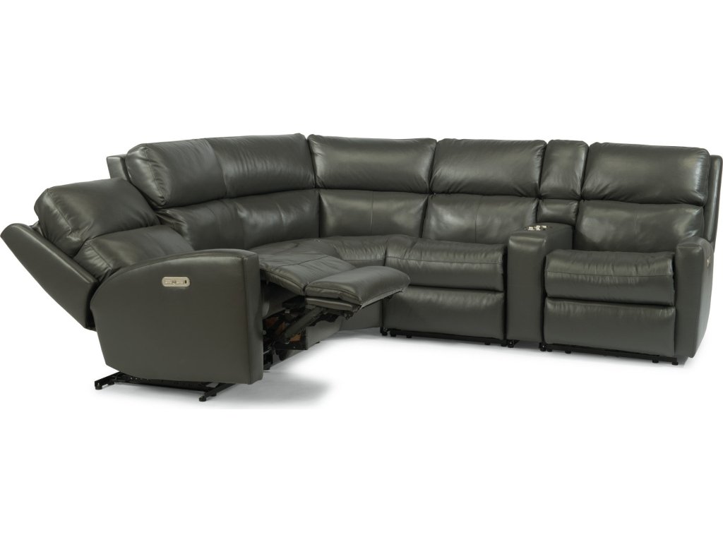 Catalina Leather Power Reclining Sectional with Power Headrests - image 1