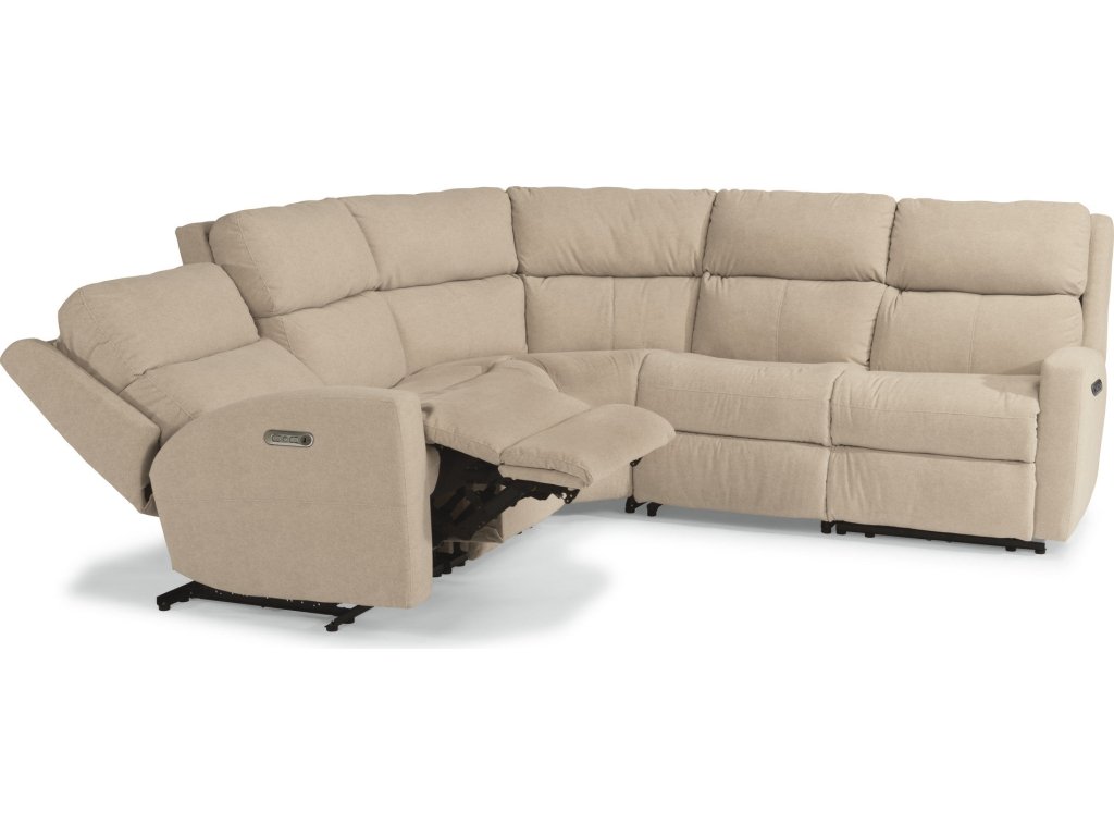 Catalina Leather Power Reclining Sectional with Power Headrests - image 2