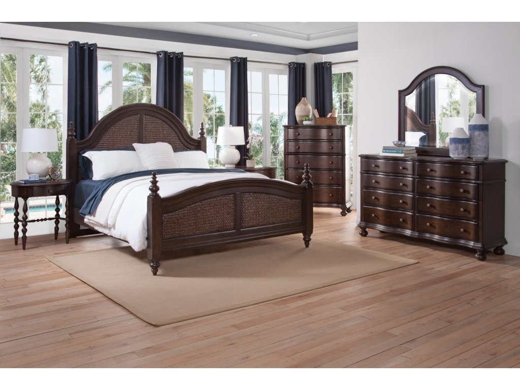 3 Pc Woven Bedroom Set – Queen Bed, Dresser, Mirror - image 5