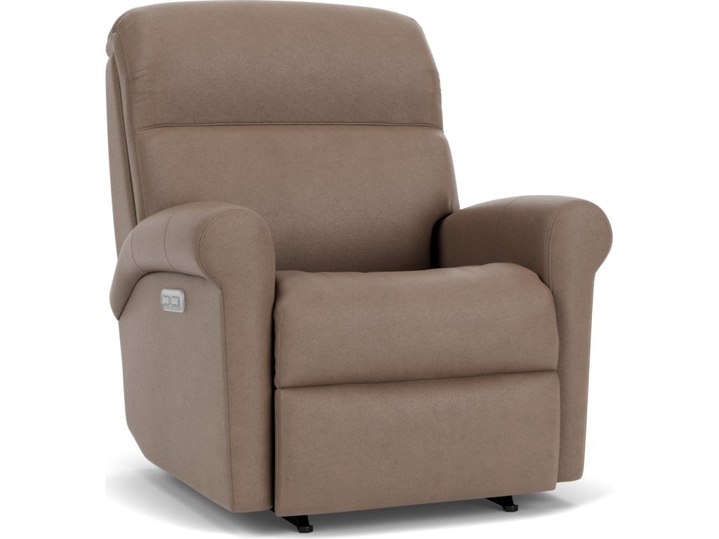 Davis Leather Power Recliner with Power Headrest - main image