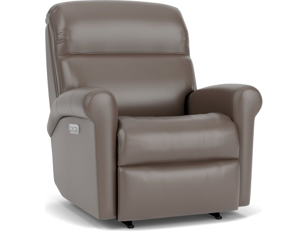 Davis Leather Power Recliner with Power Headrest - image 3