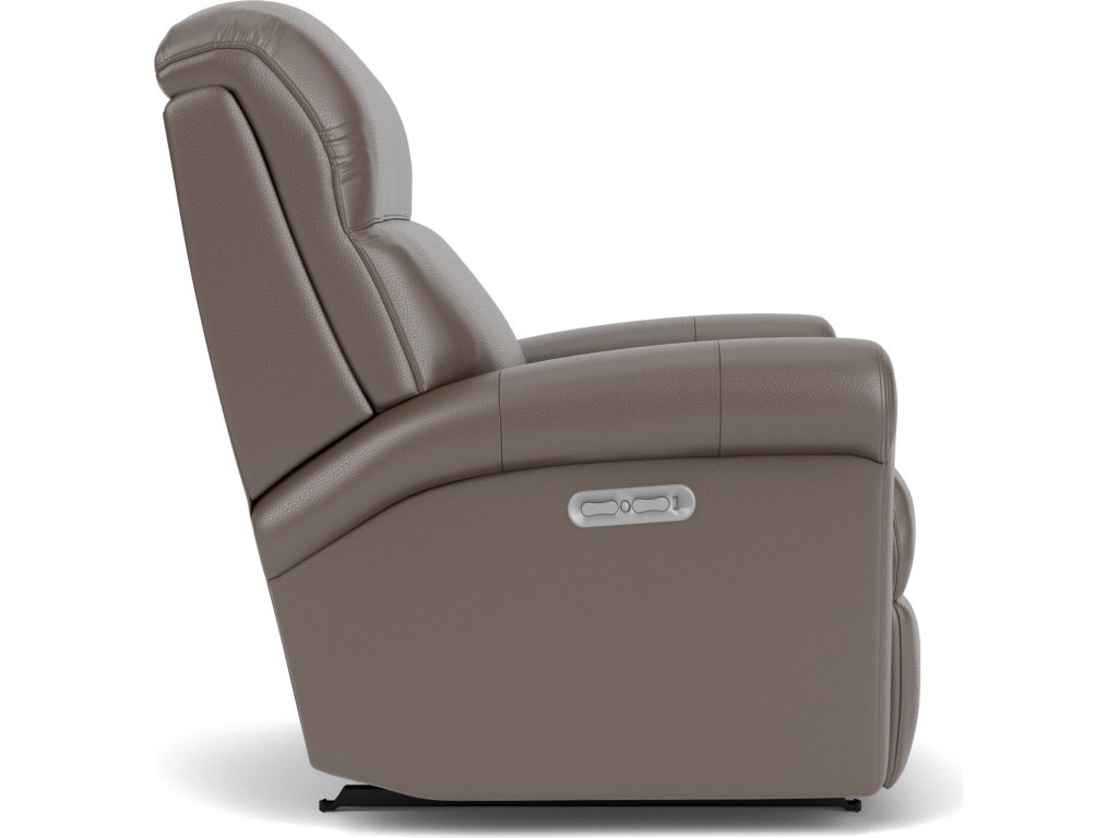 Davis Leather Power Recliner with Power Headrest - image 7