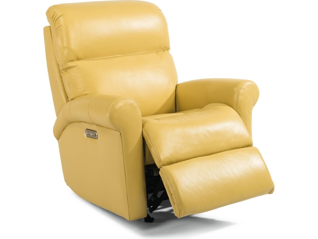 Davis Leather Power Recliner with Power Headrest - image 8