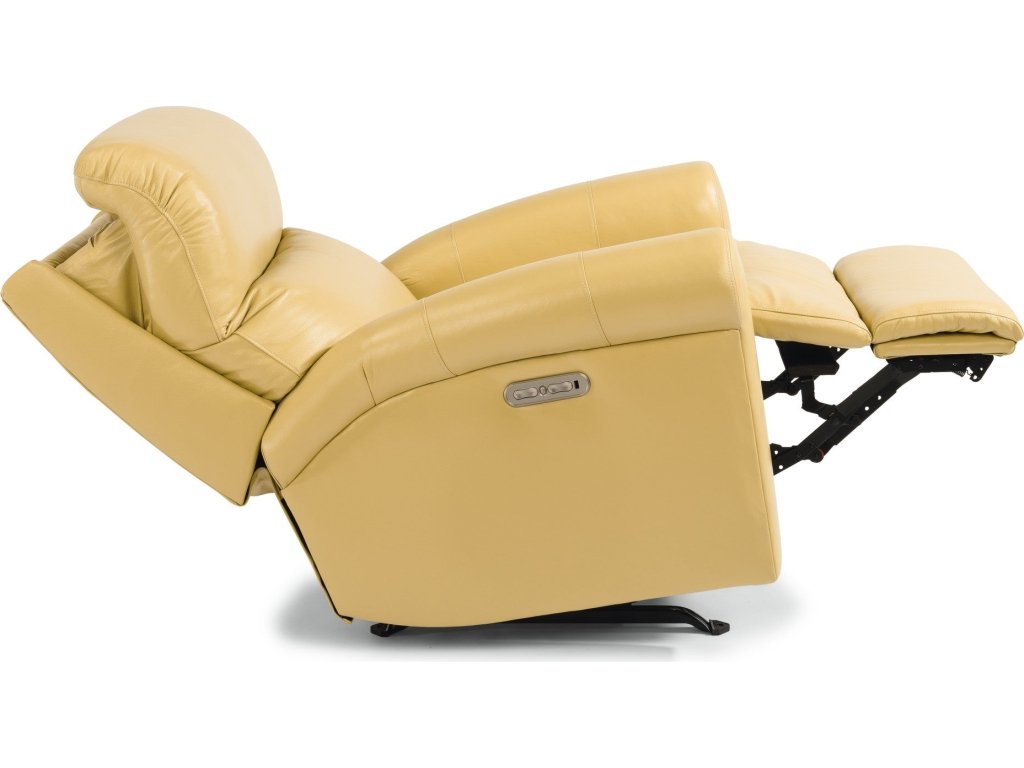 Davis Leather Power Rocking Recliner with Power Headrest - image 9