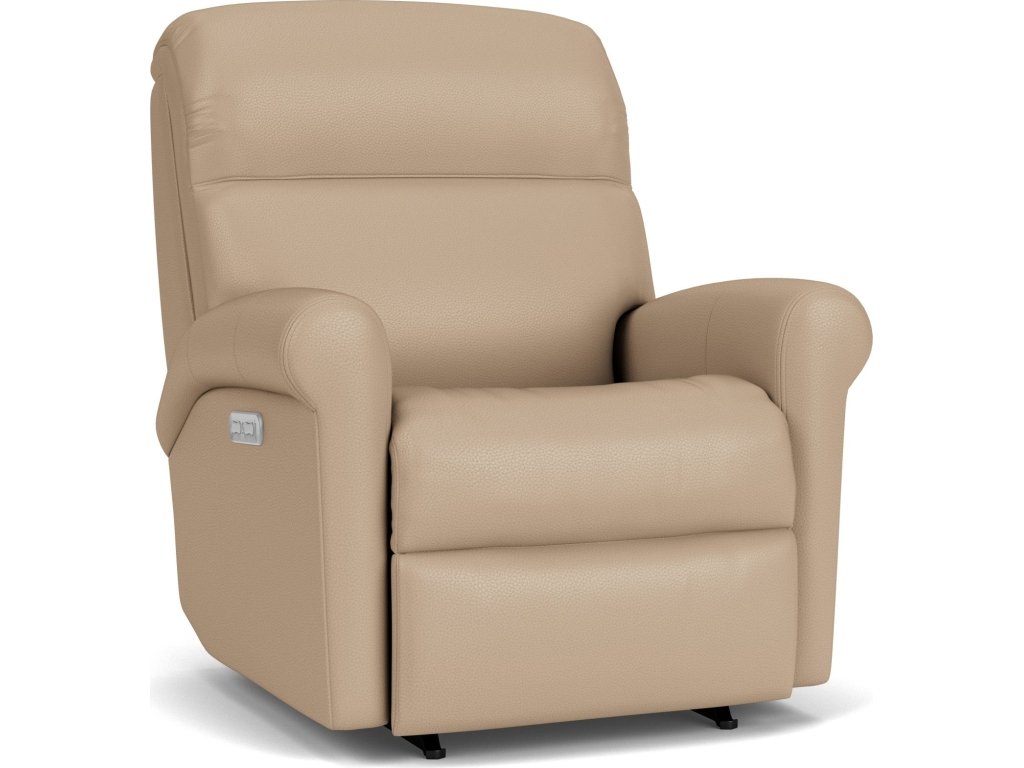 Davis Leather Power Rocking Recliner with Power Headrest - image 3