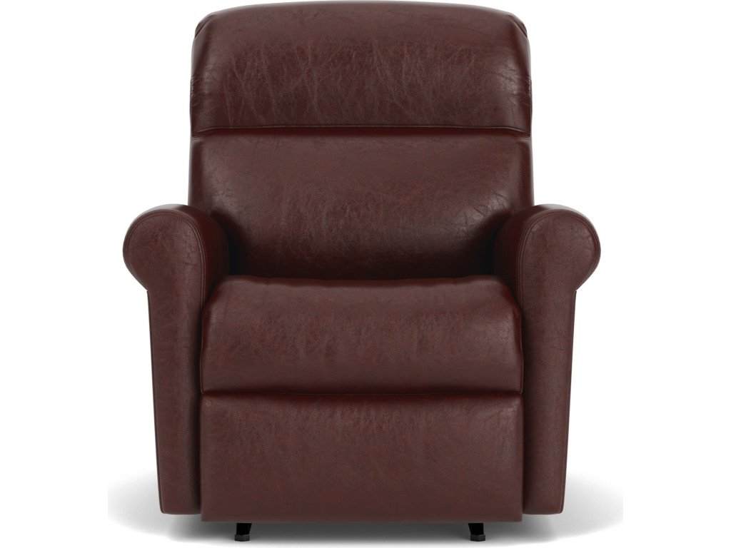 Davis Leather Power Rocking Recliner with Power Headrest - image 5