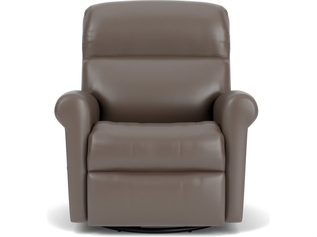 Davis Leather Swivel Gliding Recliner - image 4