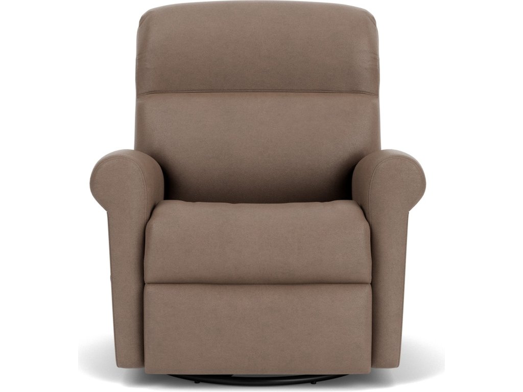 Davis Leather Swivel Gliding Recliner - image 5