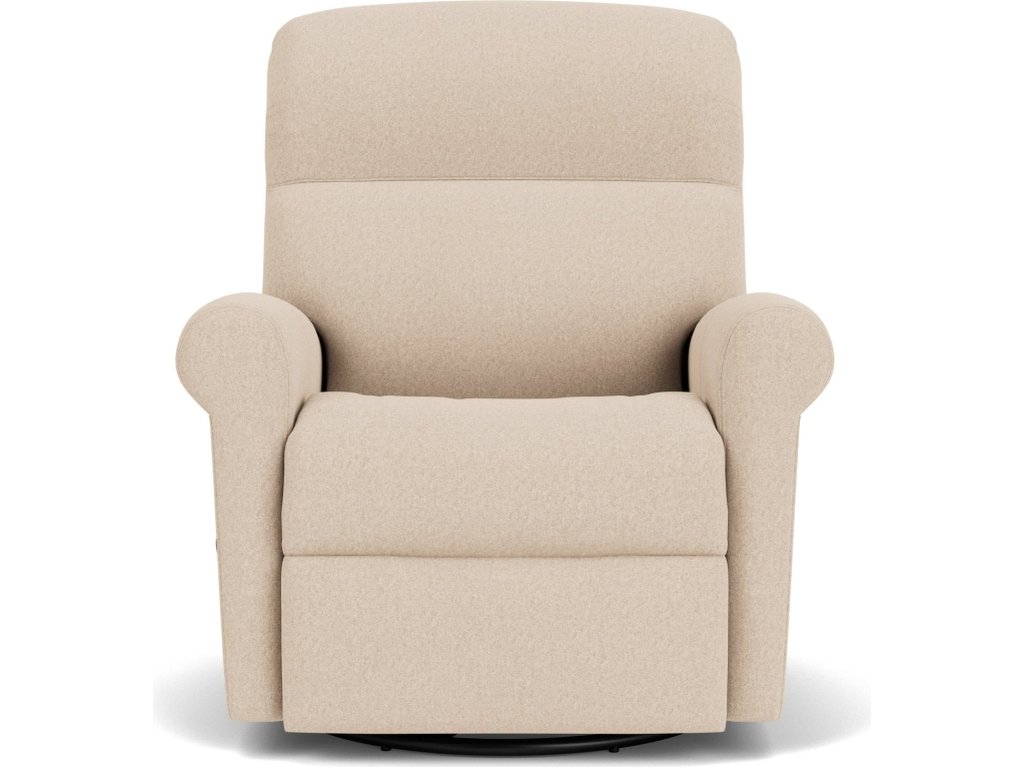 Davis Leather Swivel Gliding Recliner - image 6