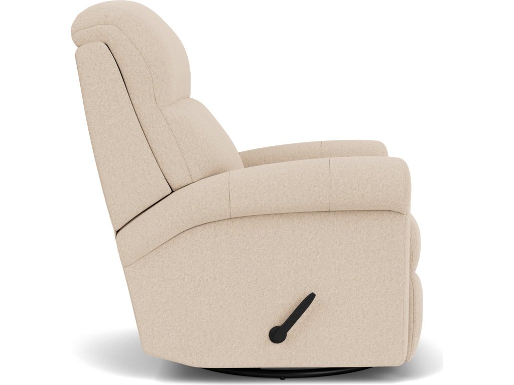 Davis Leather Swivel Gliding Recliner - image 7