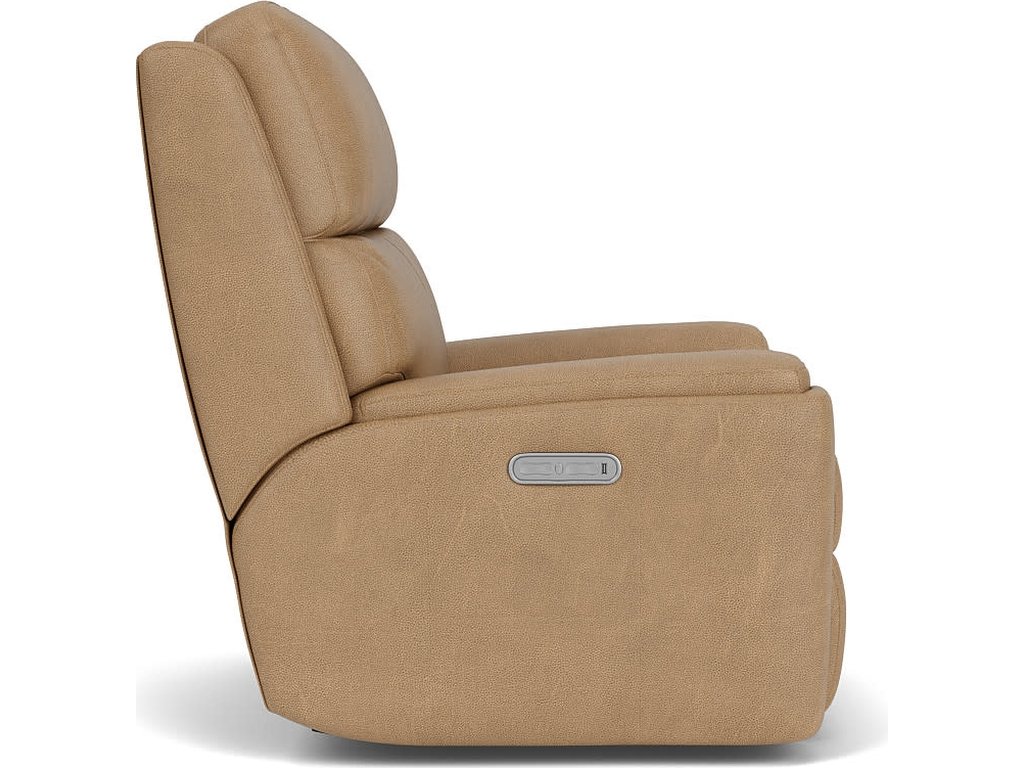 Rio Leather Power Recliner with Power Headrest - image 2