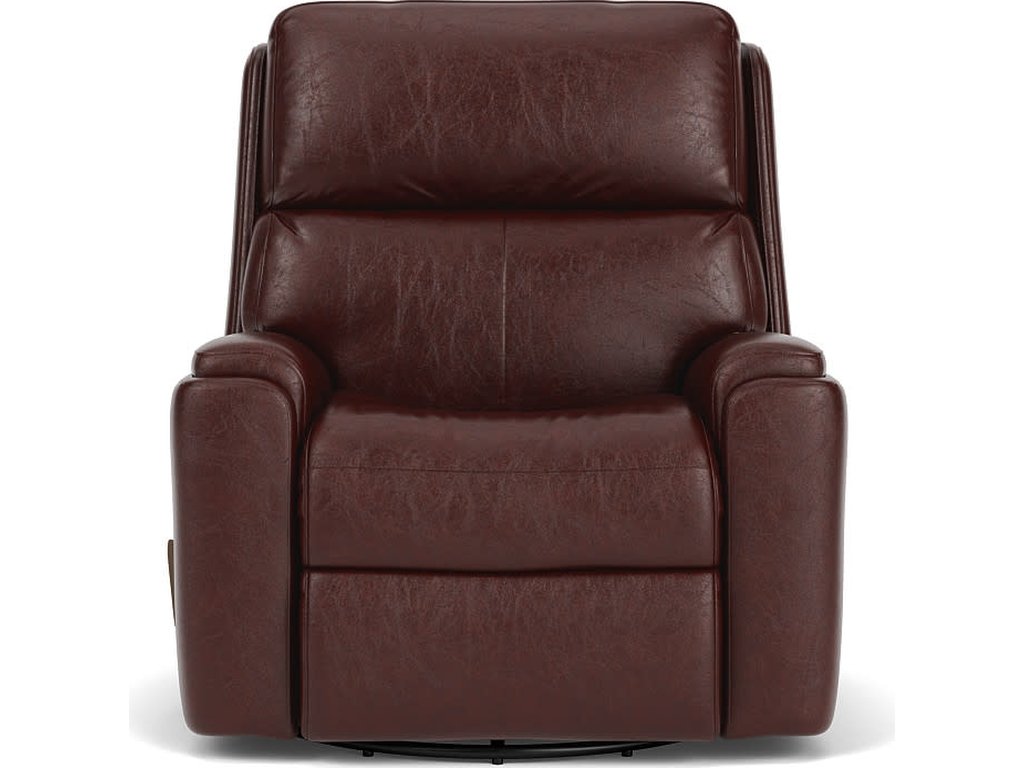 Rio Leather Swivel Gliding Recliner - image 1