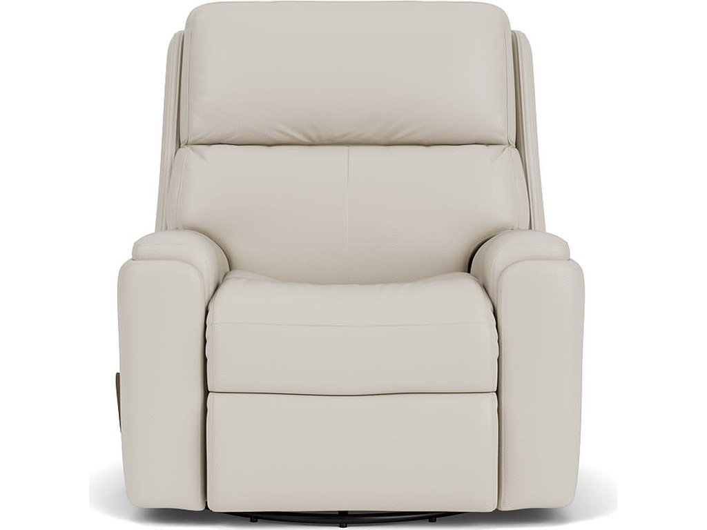 Rio Leather Swivel Gliding Recliner - image 4