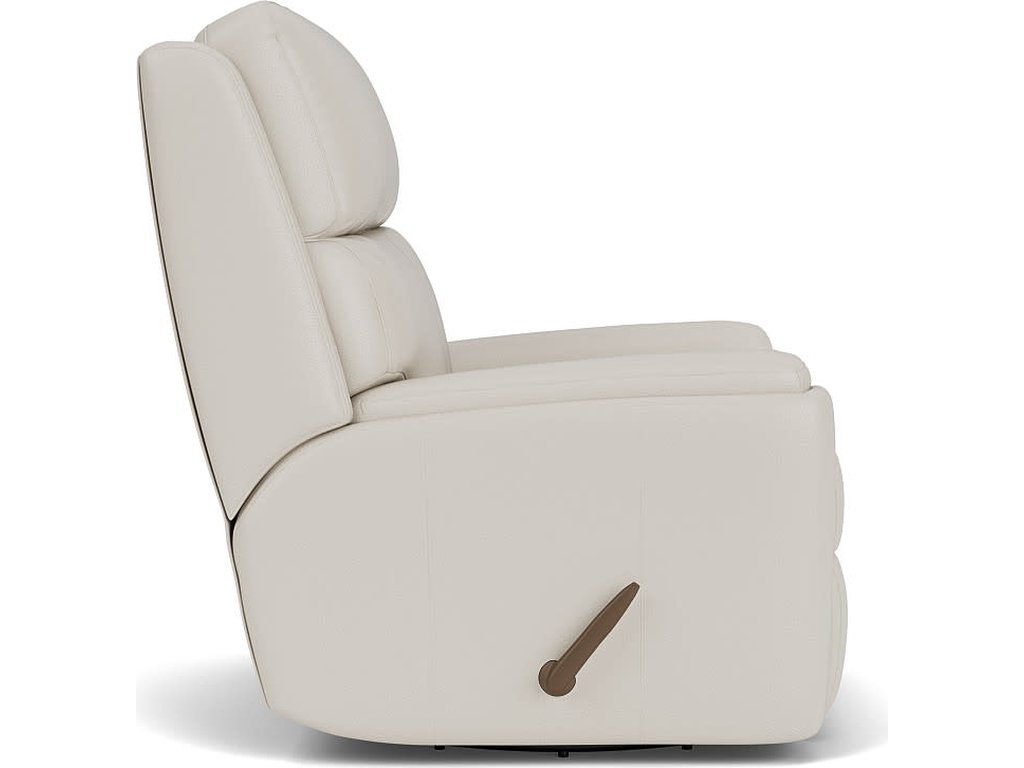 Rio Leather Swivel Gliding Recliner - image 5