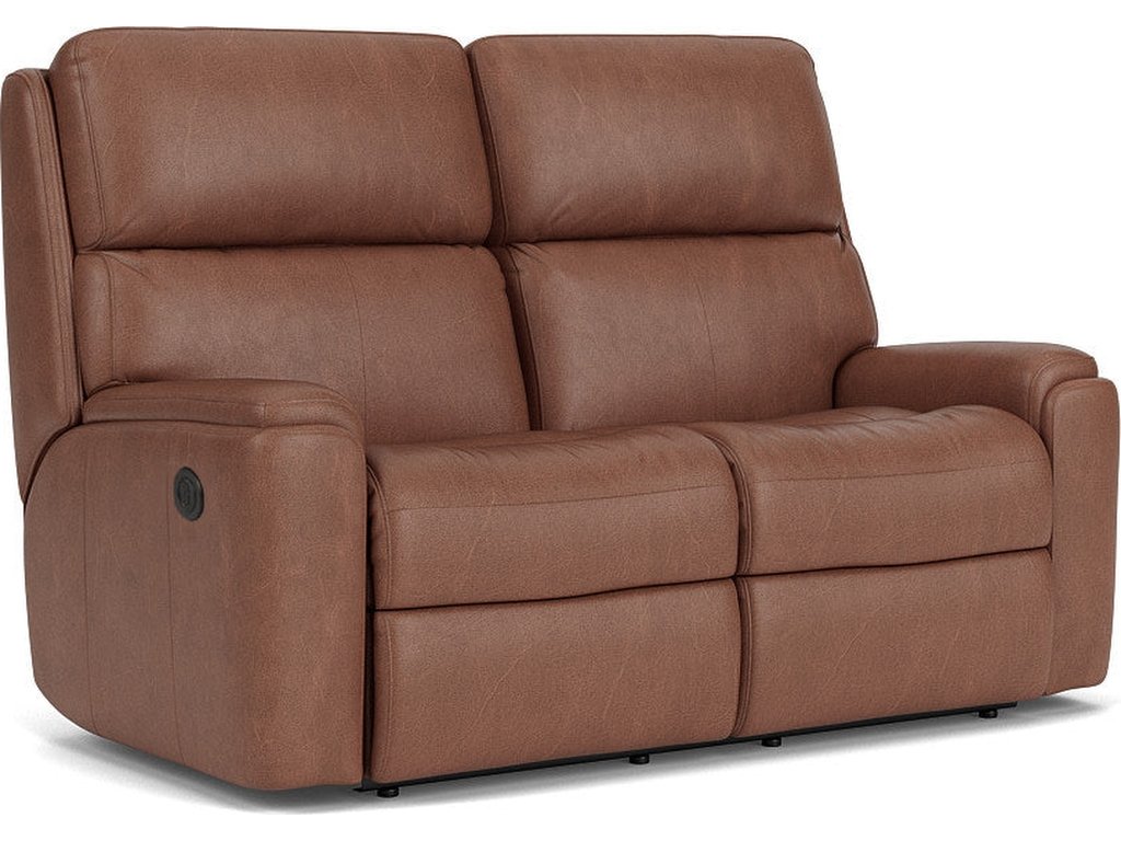 Rio Leather Power Reclining Loveseat - main image