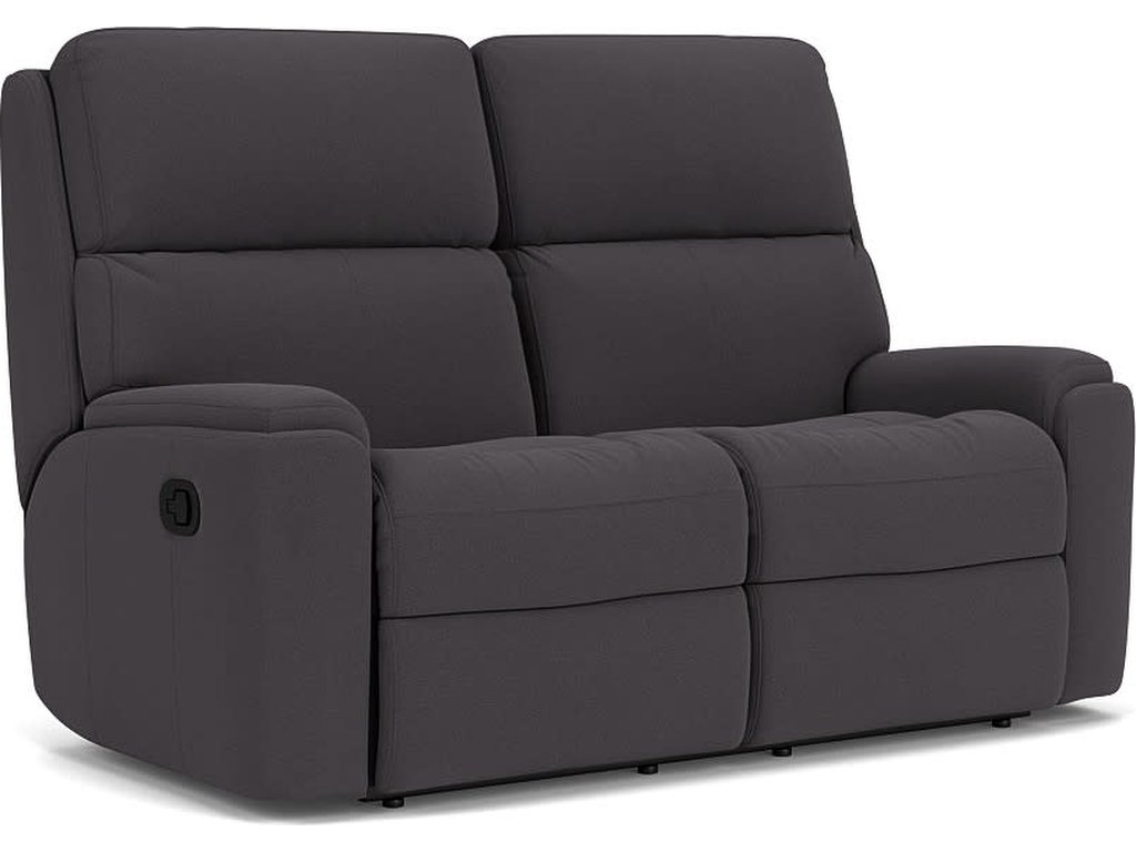 Rio Leather Reclining Loveseat - main image