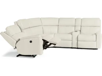 Rio Leather Power Reclining Sectional - Alternative View
