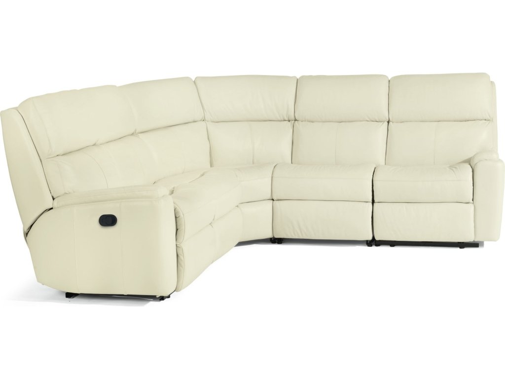 Rio Leather Reclining Sectional - main image