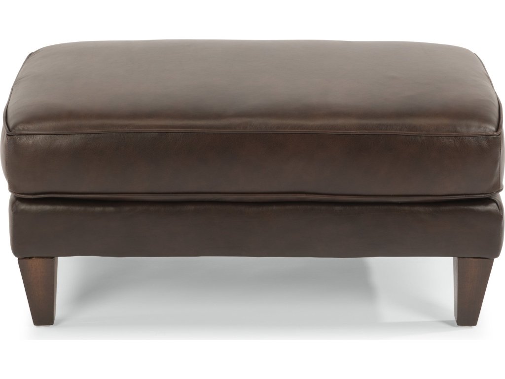 Digby Leather Cocktail Ottoman - image 1