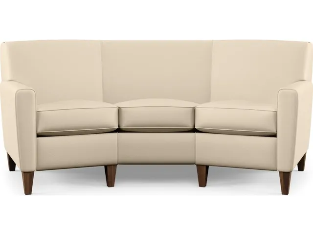 Digby Leather Conversation Sofa - Alternative View
