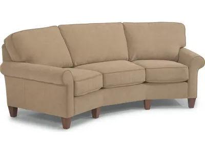 Westside Leather Conversation Sofa
