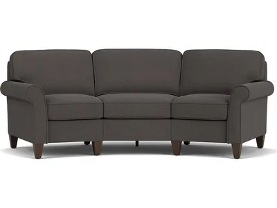 Westside Leather Conversation Sofa - Alternative View