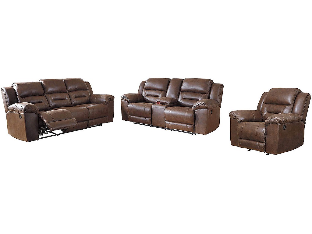 Stoneland Reclining Sofa, Loveseat and Recliner - main image