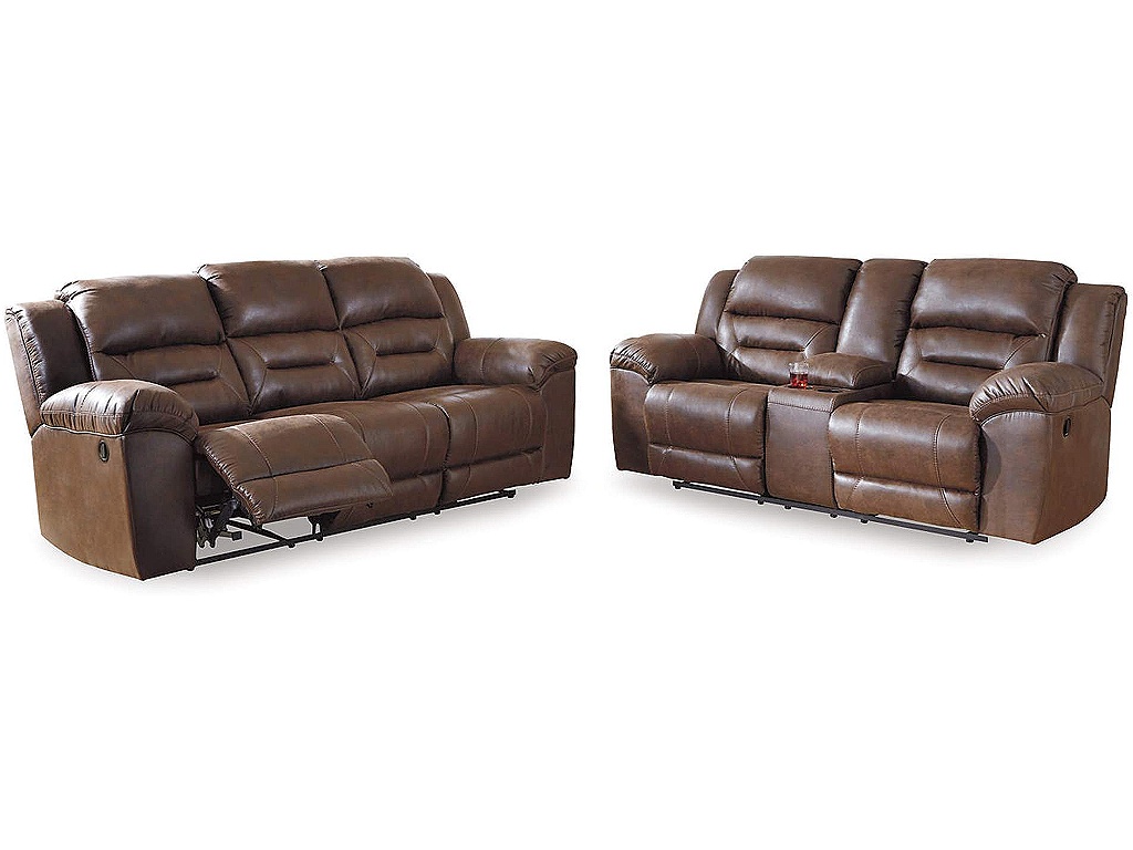 Stoneland Reclining Sofa and Loveseat - main image