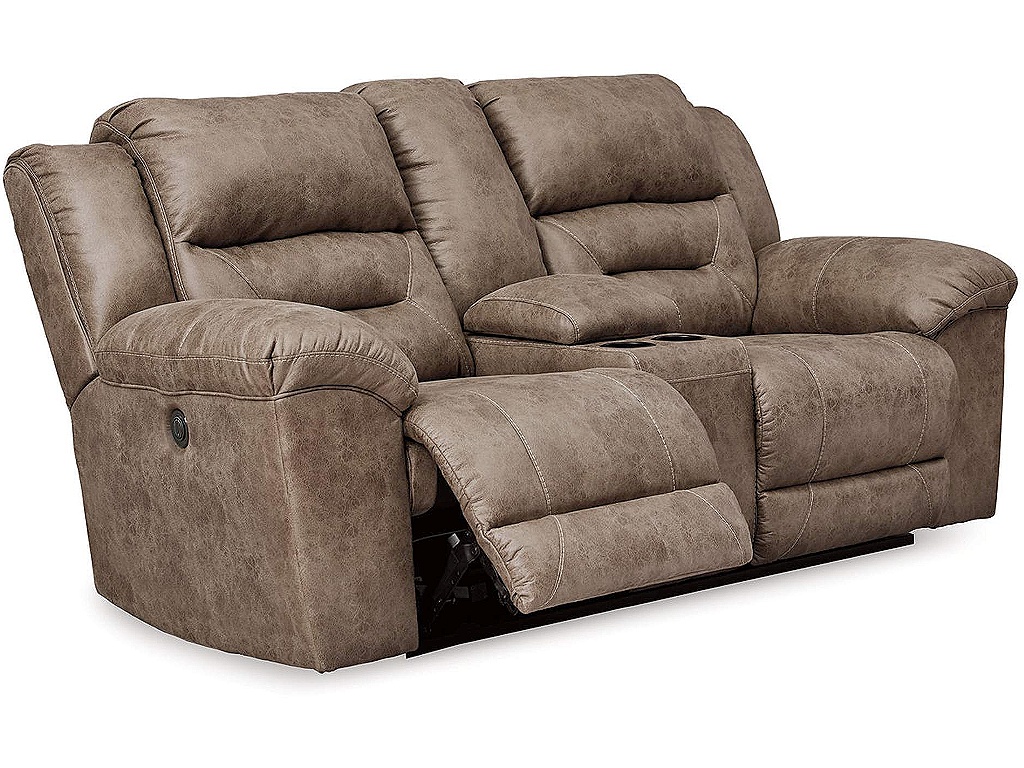 Stoneland Power Reclining Loveseat with Console - main image
