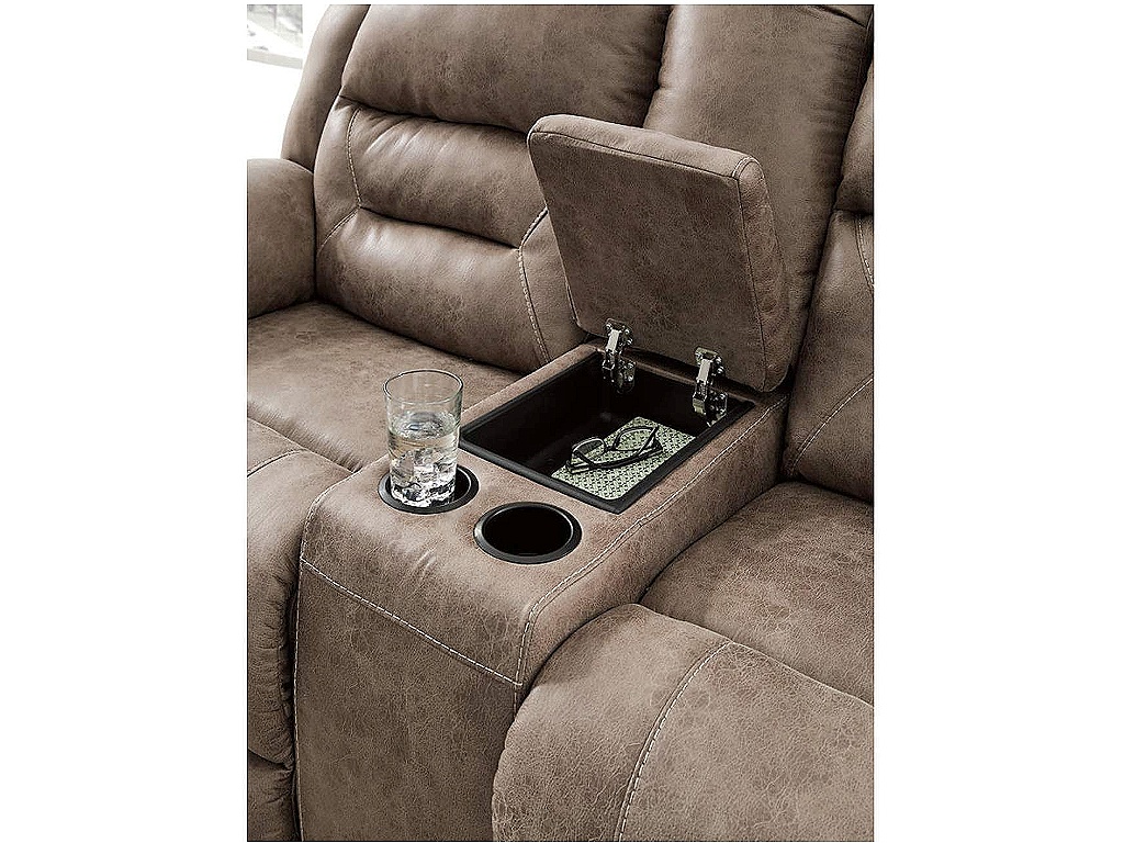 Stoneland Reclining Loveseat with Console - image 3
