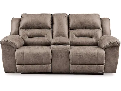 Stoneland Reclining Loveseat with Console - Alternative View