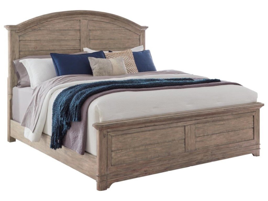 King Arched Panel Bed Complete - main image