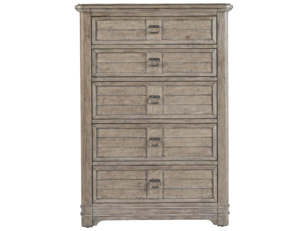 Queen Arched Panel Bed, Dresser, Mirror, 1 Drawer Nightstand, Chest - image 6