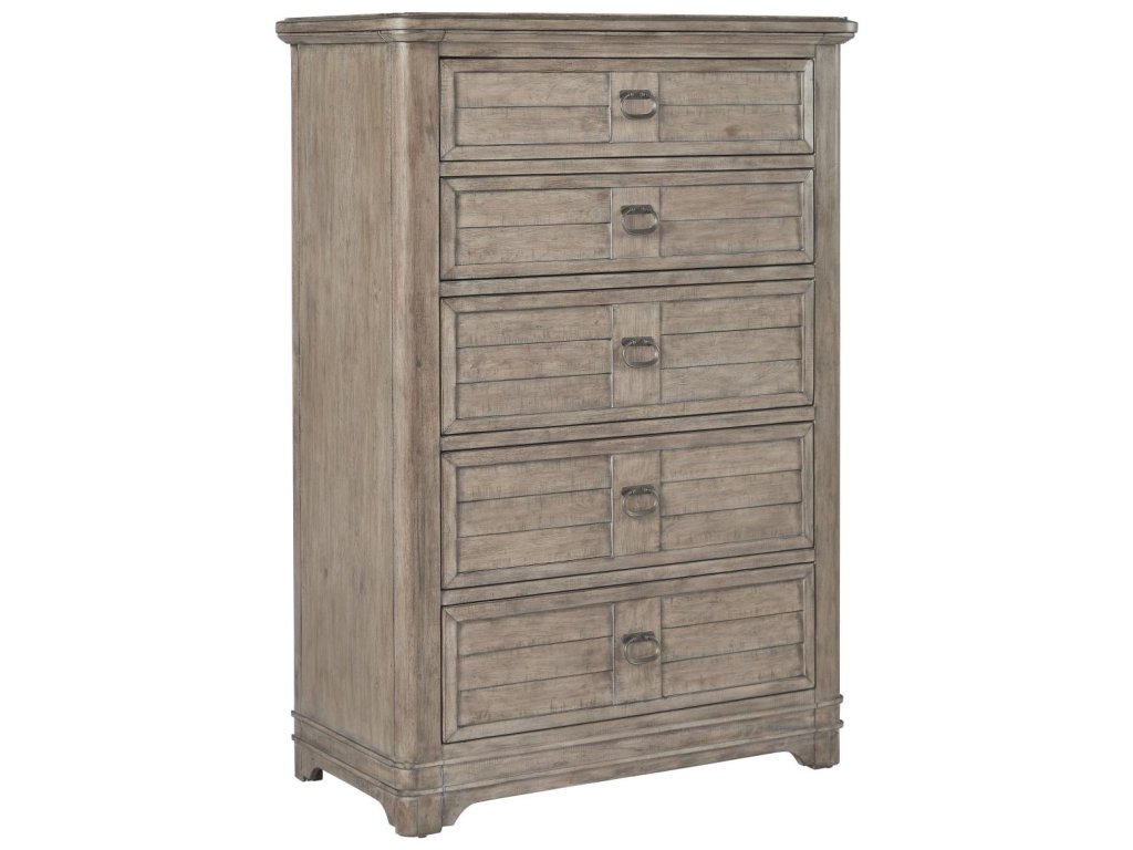 Queen Arched Panel Bed, Dresser, Mirror, 1 Drawer Nightstand, Chest - image 7