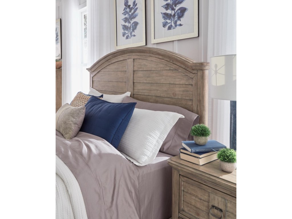 Queen Arched Panel Bed, Dresser, Mirror, 1 Drawer Nightstand, Chest - image 9