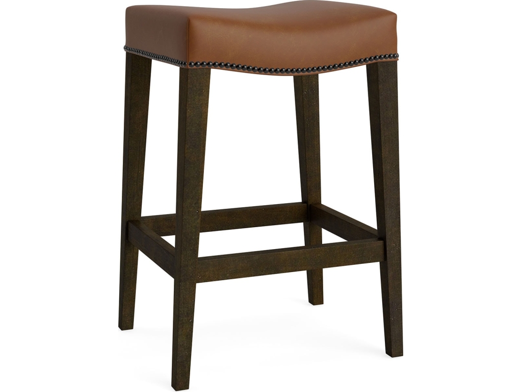 Vail Leather Saddle Counter Stool - main image