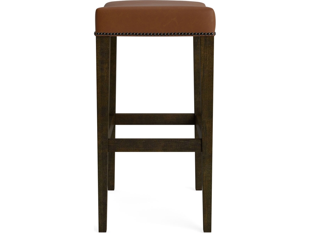Vail Leather Saddle Bar Stool - image 2