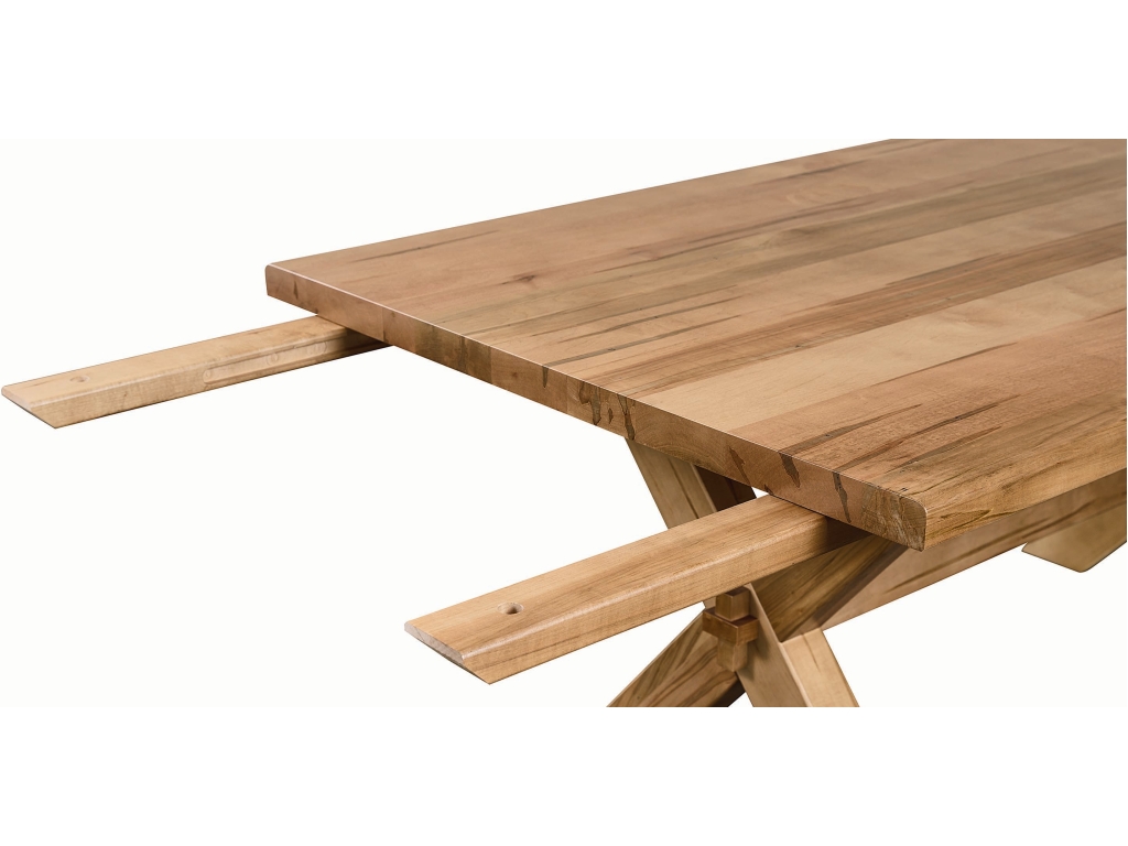 Crossbuck Dining Table with Extendable Leaves - image 9