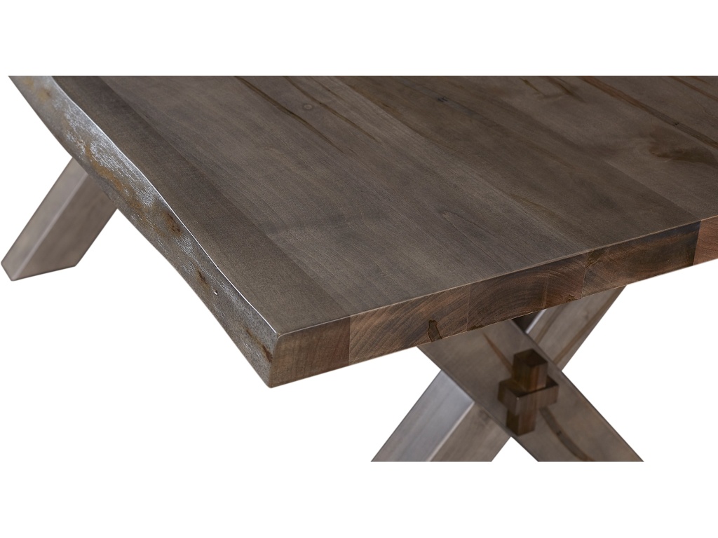 Crossbuck Live Edge Rectangle Dining Table - image 10