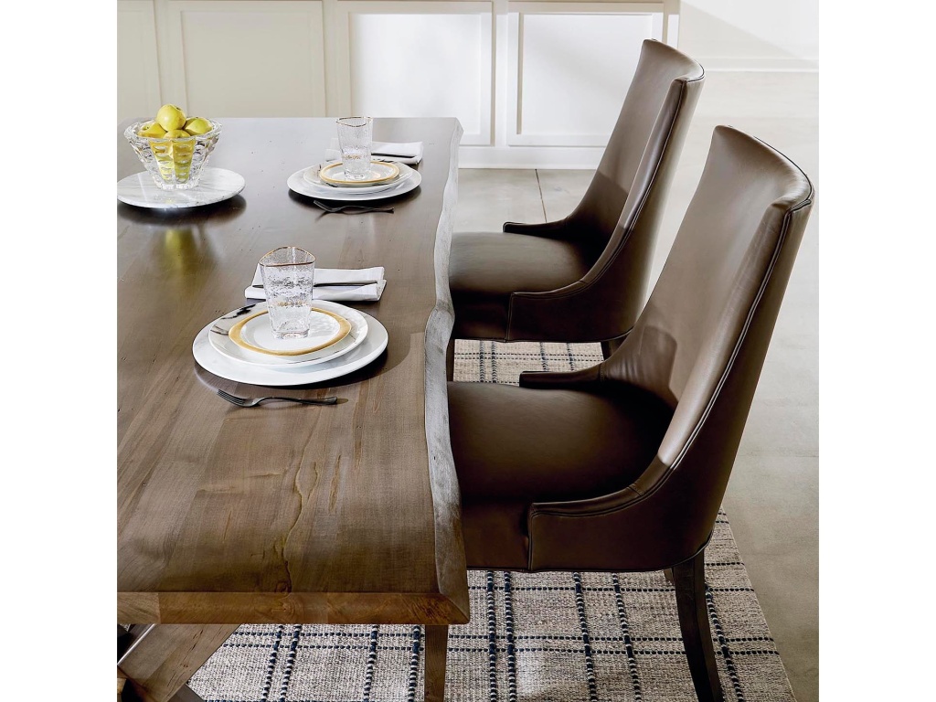 Crossbuck Live Edge Rectangle Dining Table - image 8