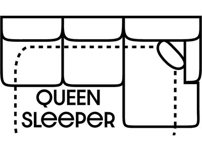 RSF Qn 1 Arm Sleeper Sofa Chse Gel - Alternative View