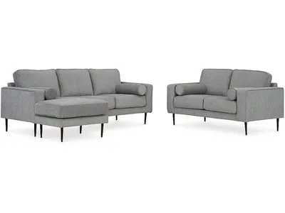 Hazela Sofa Chaise and Loveseat