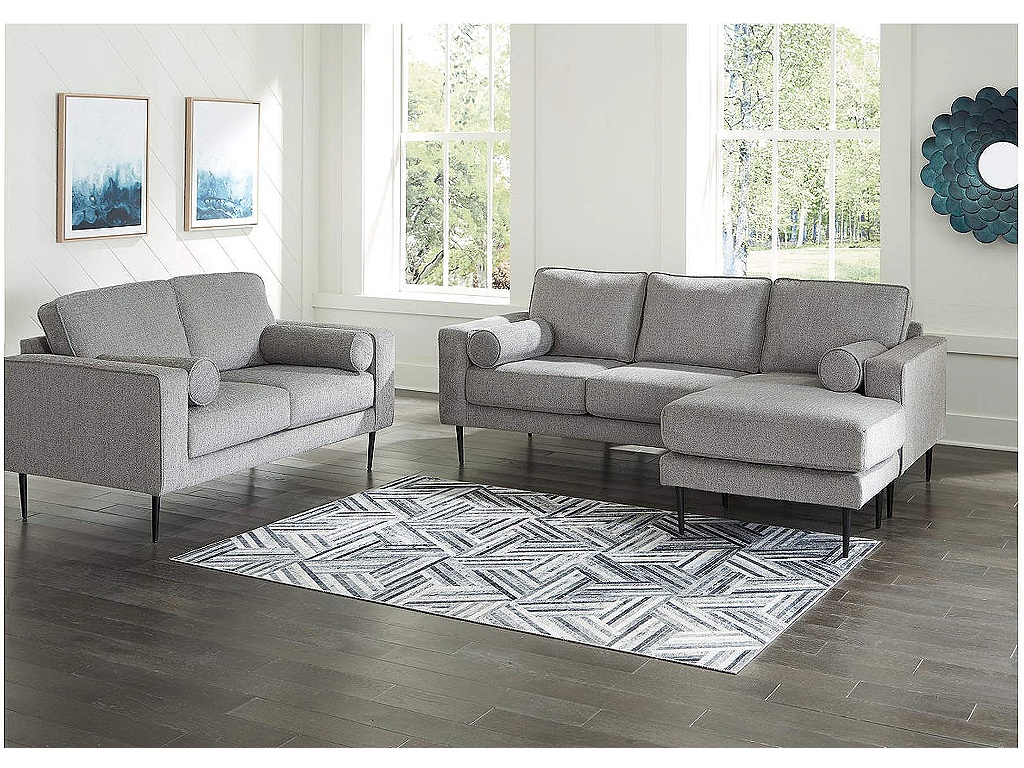 Hazela Sofa Chaise and Loveseat - main image