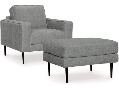 Hazela Chair and Ottoman - Alternative View