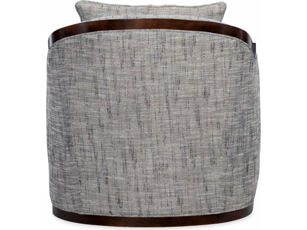 Coco Exposed Wood Swivel Chair - image 1