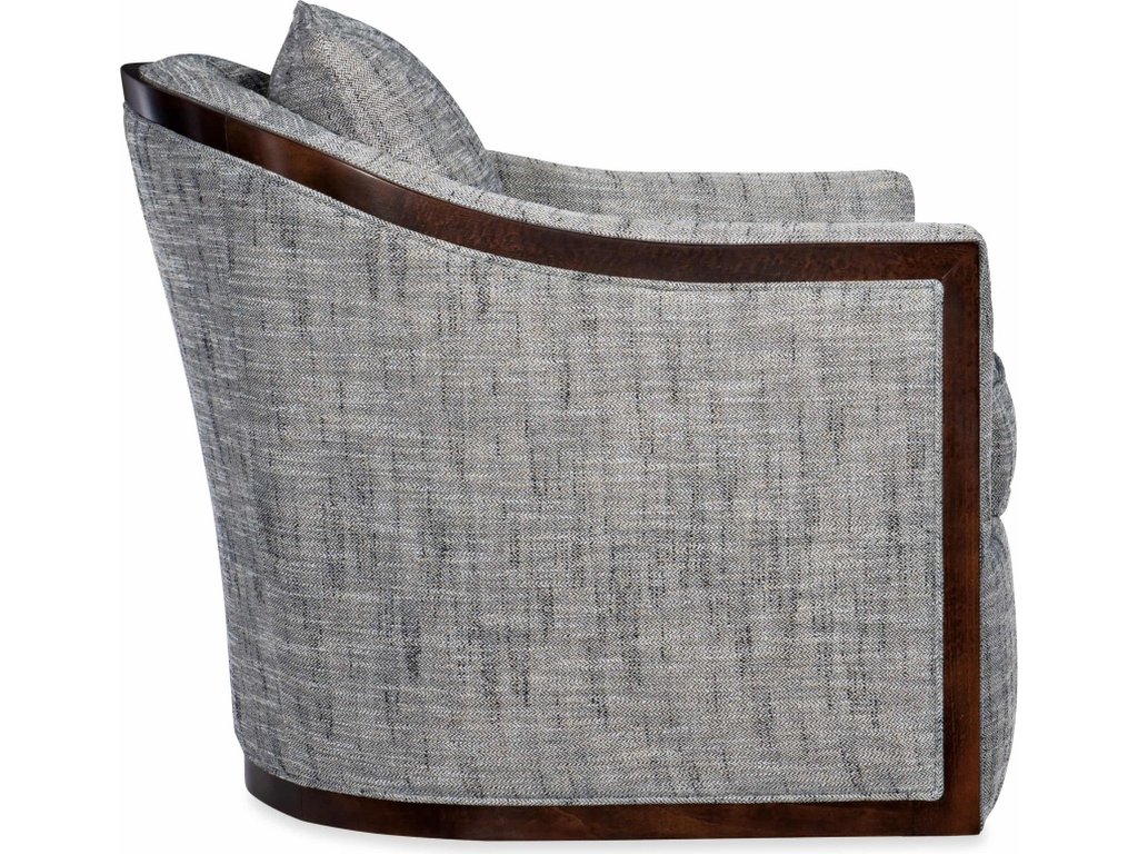 Coco Exposed Wood Swivel Chair - image 2