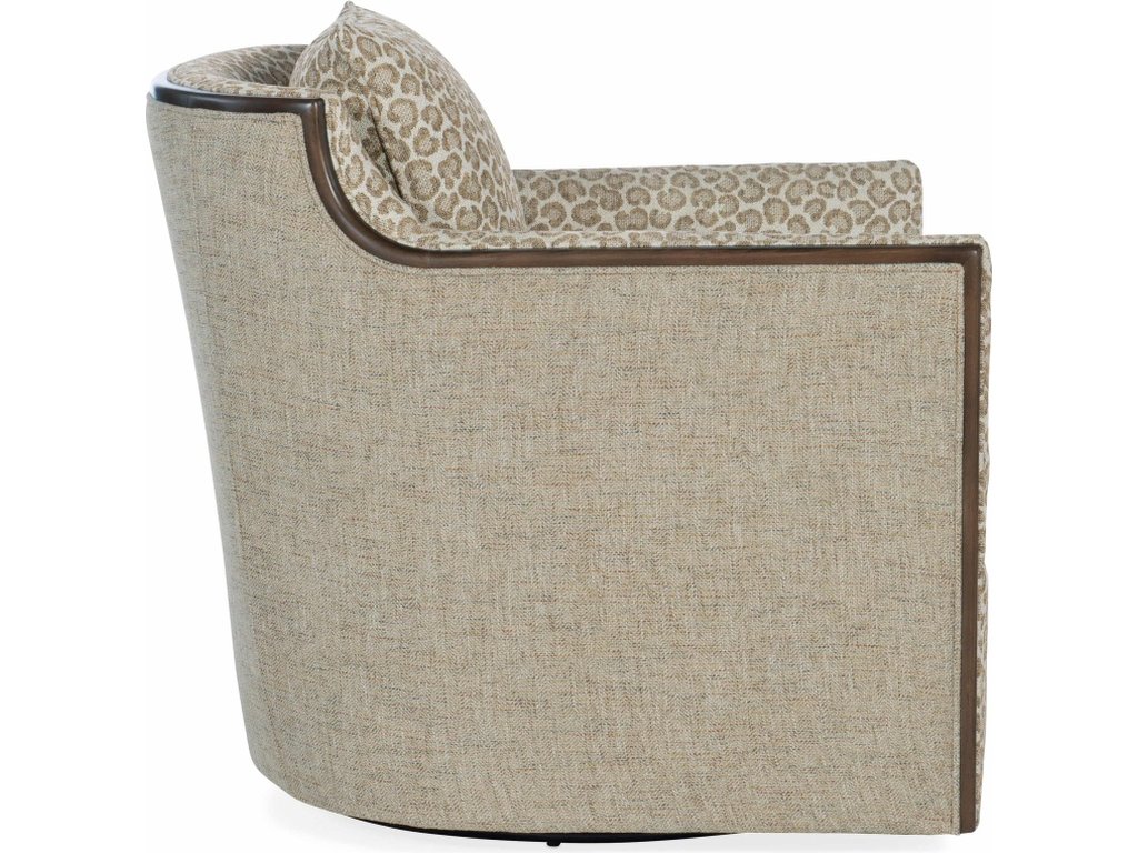 Oakley Exposed Wood Swivel Chair - image 5