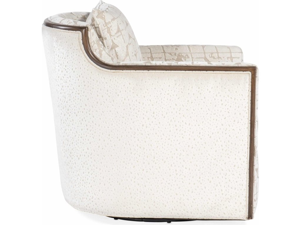 Oakley Exposed Wood Swivel Chair - image 2